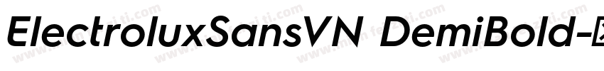 ElectroluxSansVN DemiBold字体转换